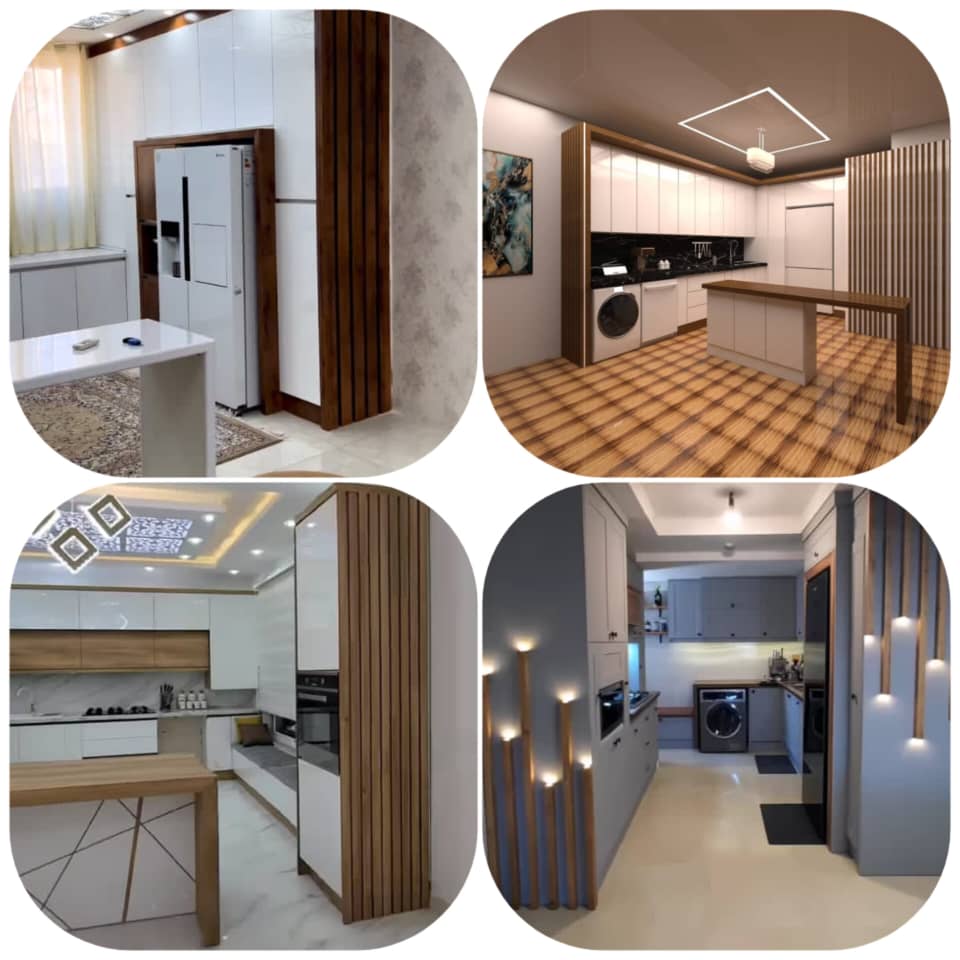خدمات طراحی و ساخت کابینت آشپزخانه در بروجن