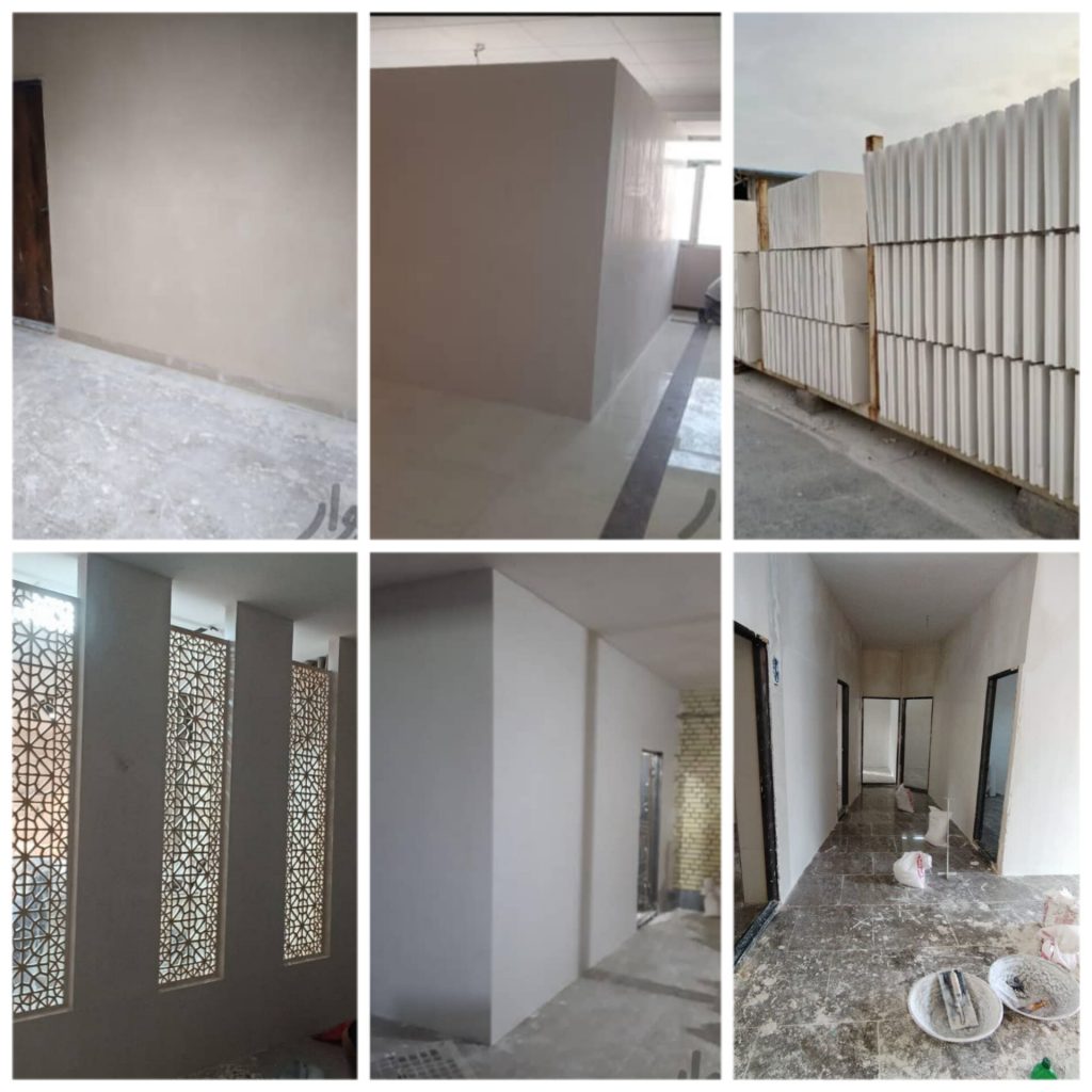 نصب دیوارگچی پیش ساخته و گچکاری با مصالح حیدری فرد در سراسر تهران