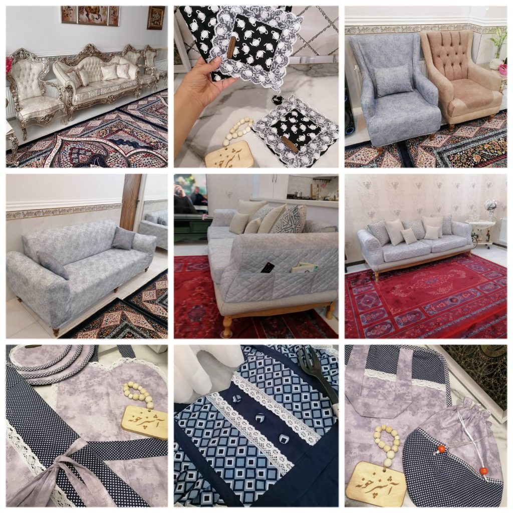 بهترین متخصص دوخت سرویس آشپزخونه و کاور مبل بانو ی ایرانی در نظرآباد
