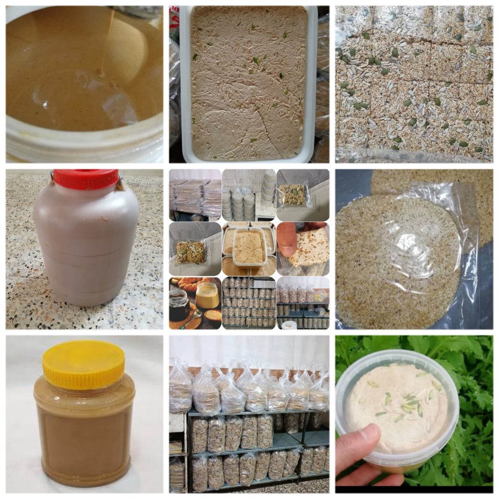 پخش ارده و محصولات کنجدی – فروش مستقیم ارده خام و دوآتیشه کنجد لقمه‌ای ساده و مغزدار در دزفول