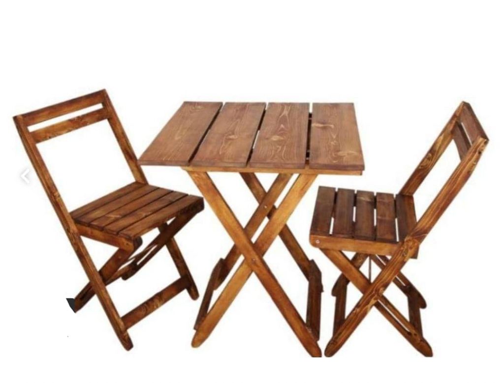 طراحی و فروش میز و صندلی غذاخوری تاشو چوبی در اراک | تولیدی نیک چوب